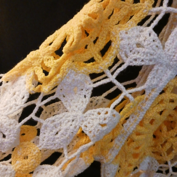 Yellow French Crochet Hollow Top - Picture 9 of 10